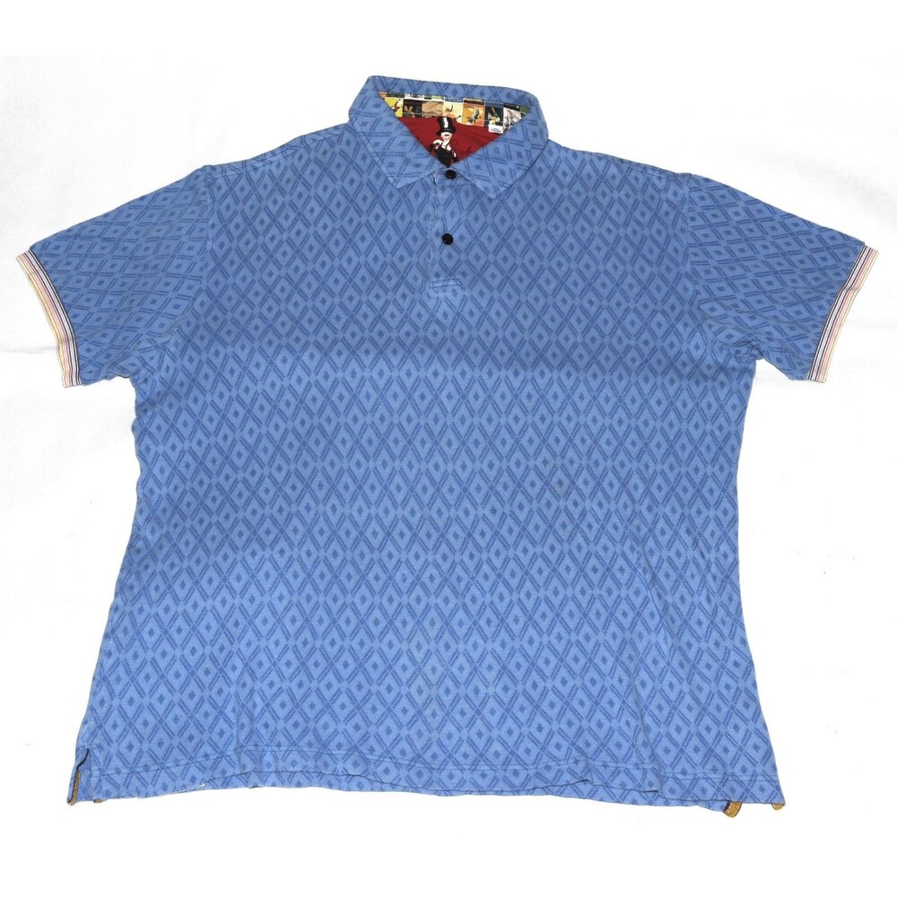 Robert Graham Classic‎ Fit Men's Short Sleeve Golf Polo Shirt Size Medium